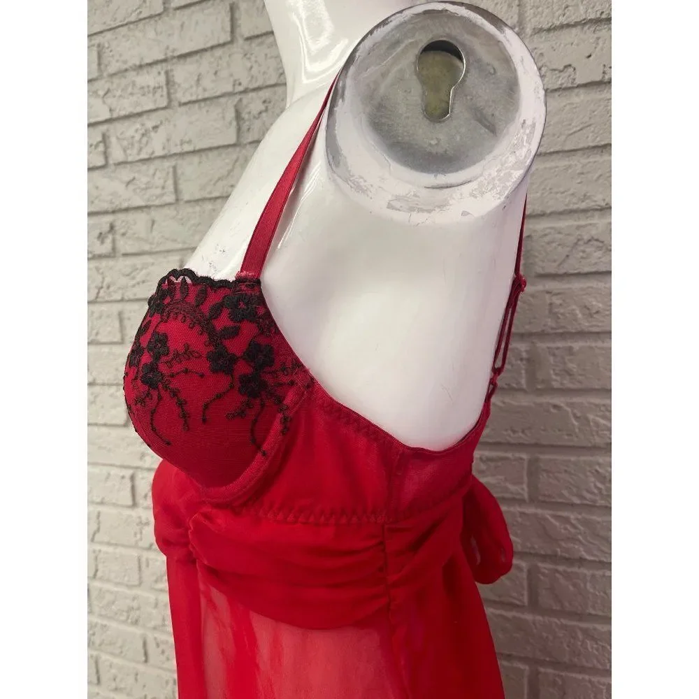 Inner Secrets Red Lingerie Teddy Size M